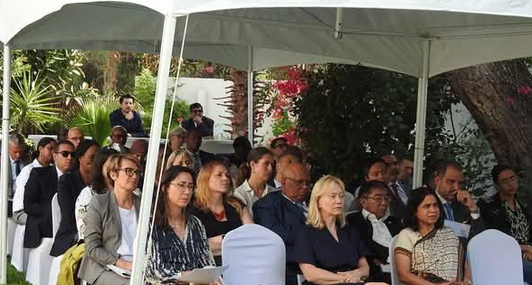 A la mémoire des victimes.  Cérémonie  de recueillement à l'ambassade d'Inde en Algérie