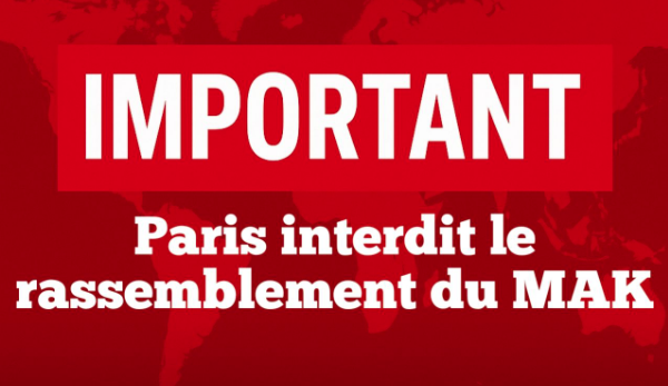 Yvelines (France). Interdiction du rassemblement séparatiste du MAK