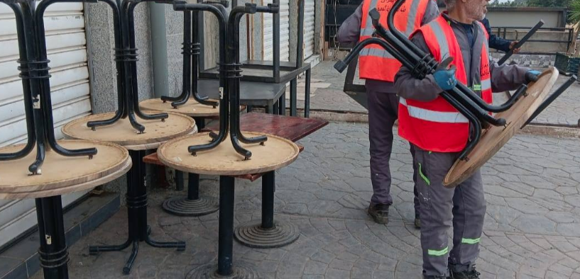 Rond-point ENSEP.  Offensive contre le squat des espaces publics