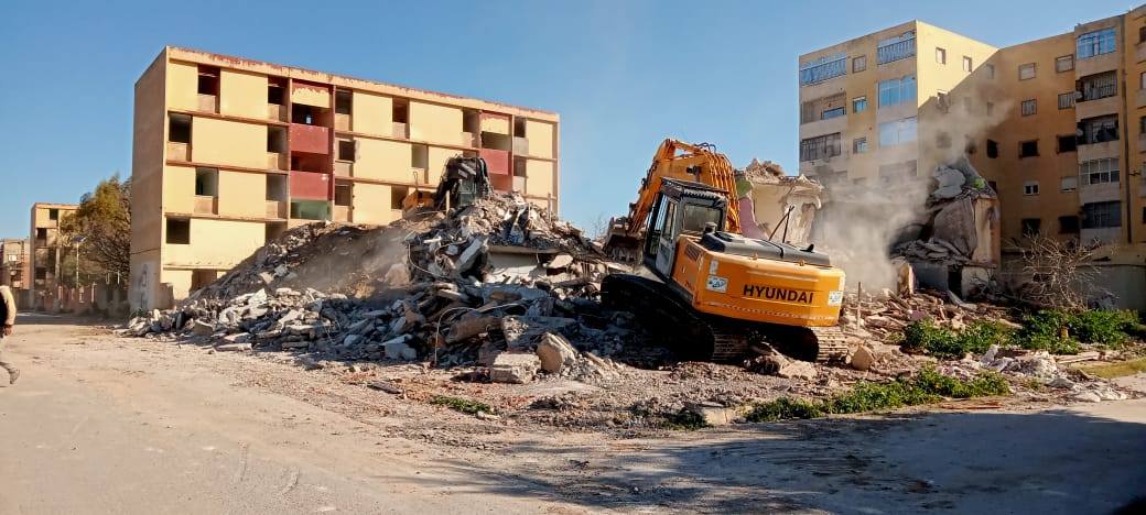 Sidi Bel-Abbès. Opération de démolition  des immeubles vétustes