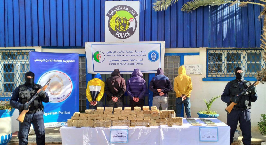 Sidi Bel Abbès. Démantèlement  d'un réseau de trafic de drogue