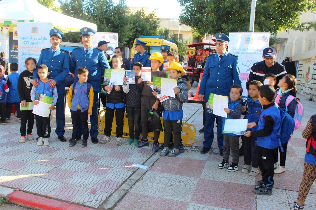 Sûreté de wilaya de Chlef et Protection civile. Sensibilisation aux dangers du monoxyde de carbone et la sécurité routière
