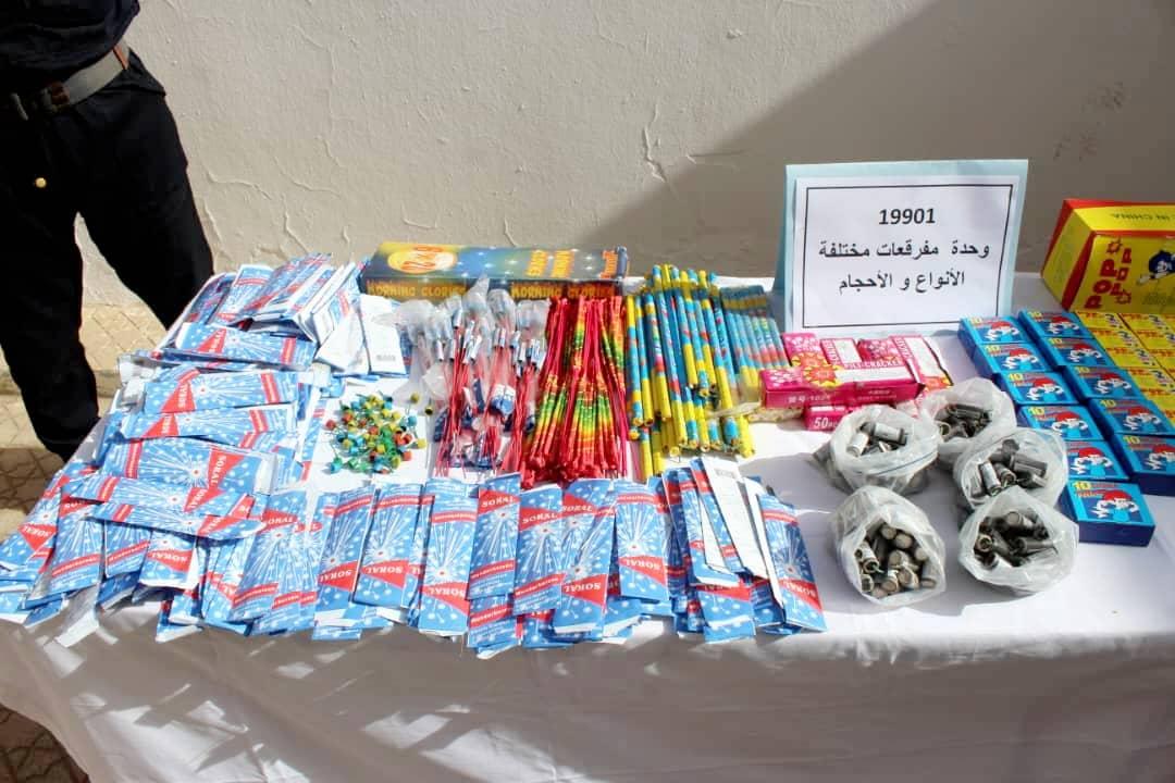 Sûreté de wilaya de Sidi Bel-Abbès. Saisie d'articles pyrotechniques 