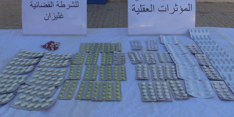 Ammi Moussa (Relizane). Deux individus interpelés  et plus de 500 comprimés psychotropes saisis