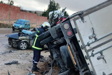Accident de la circulation à Tiaret. 03 morts et 06 blessés  à moins de 24 h sur la RN 14